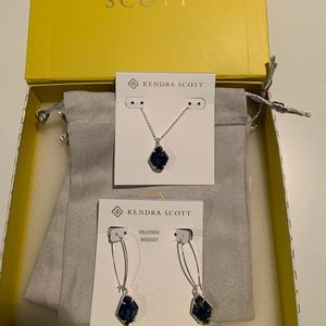 Kendra Scott matching necklace and earrings
